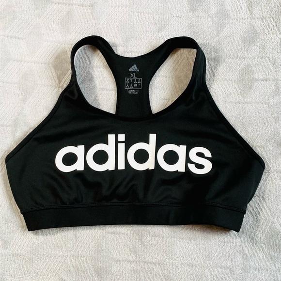 adidas Intimates & Sleepwear Adidas Sports Bra Black White Logo